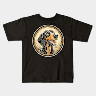 Black and tan coonhound Kids T-Shirt